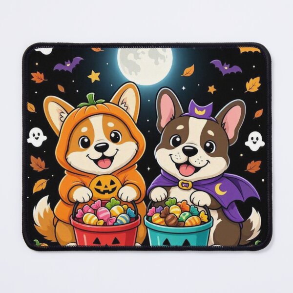 Item preview, Cute Corgi & French Bulldog Trick or Treat Halloween designed and sold by WordWearTees.