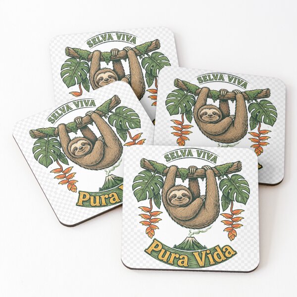 Item preview, Pura Vida Costa Rica Living Jungle Sloth designed and sold by FantasyPearl.