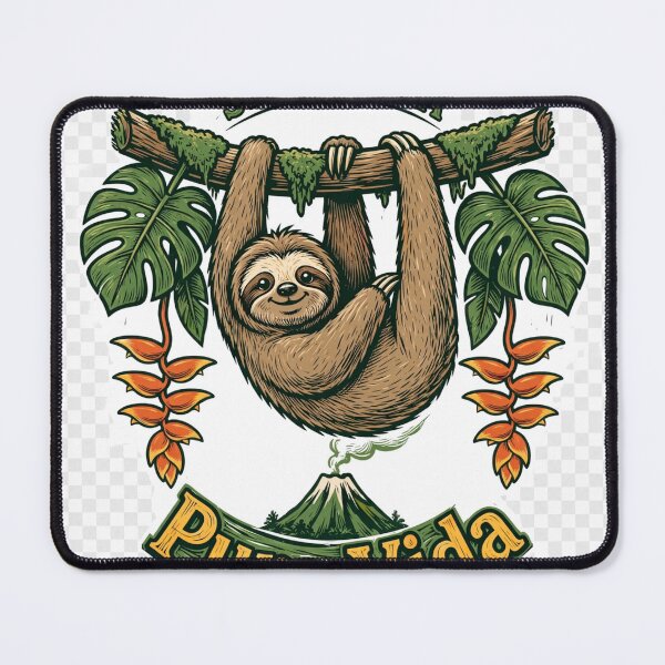 Item preview, Pura Vida Costa Rica Living Jungle Sloth designed and sold by FantasyPearl.