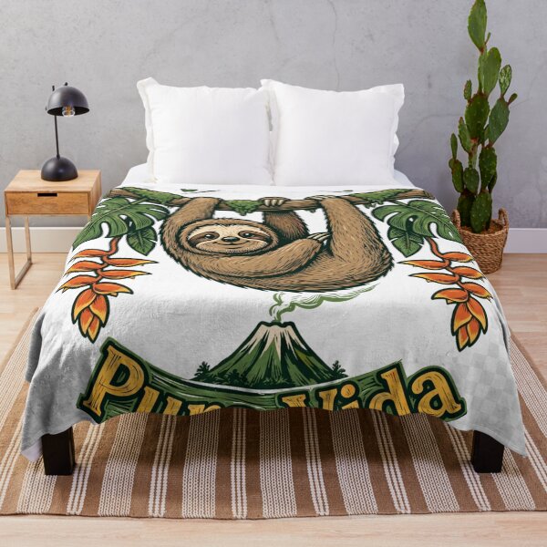 Item preview, Pura Vida Costa Rica Living Jungle Sloth designed and sold by FantasyPearl.