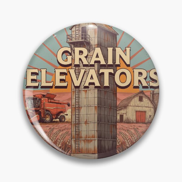Item preview, Vintage T-shirt with grain elevator and farm machinery | Prairie Farming designed and sold by Mahilis.