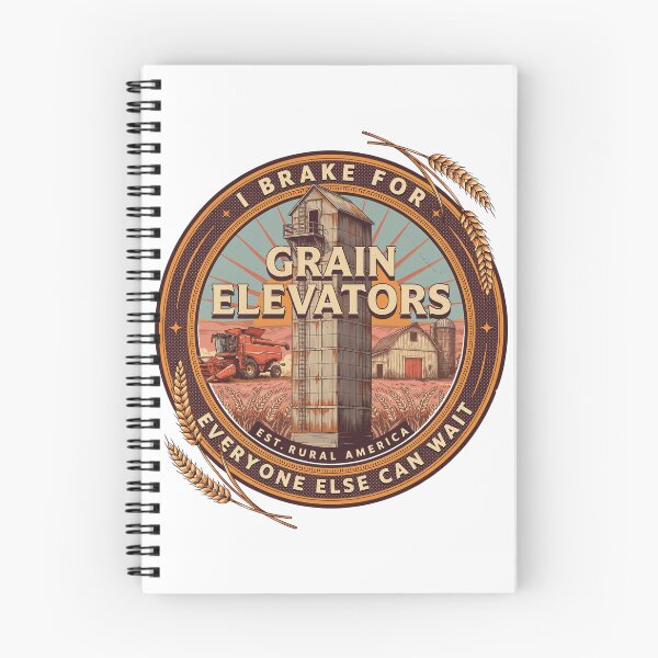 Item preview, Vintage T-shirt with grain elevator and farm machinery | Prairie Farming designed and sold by Mahilis.