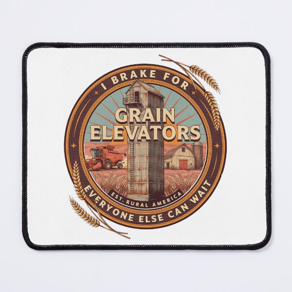 Item preview, Vintage T-shirt with grain elevator and farm machinery | Prairie Farming designed and sold by Mahilis.