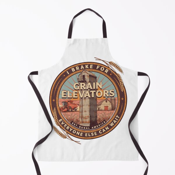 Item preview, Vintage T-shirt with grain elevator and farm machinery | Prairie Farming designed and sold by Mahilis.