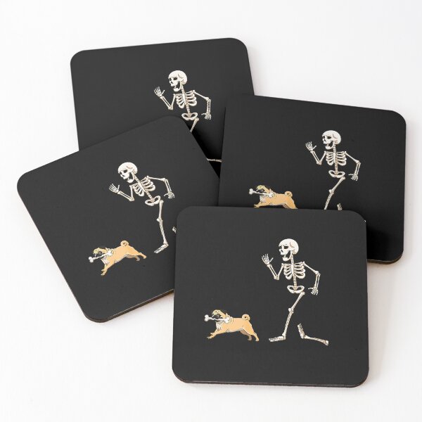 Item preview, Funny Dog Skeleton Hand Boop Halloween Pug Dog designed and sold by Rahamkshop.