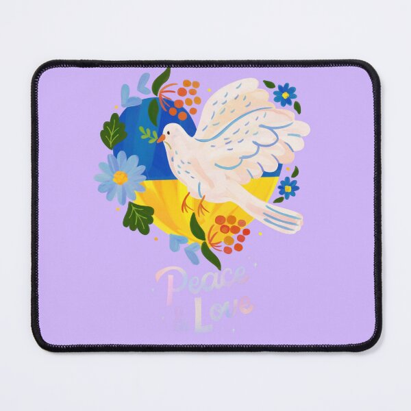 Item preview, Peace and Love White Dove Floral Design designed and sold by NikBrin Prevail .
