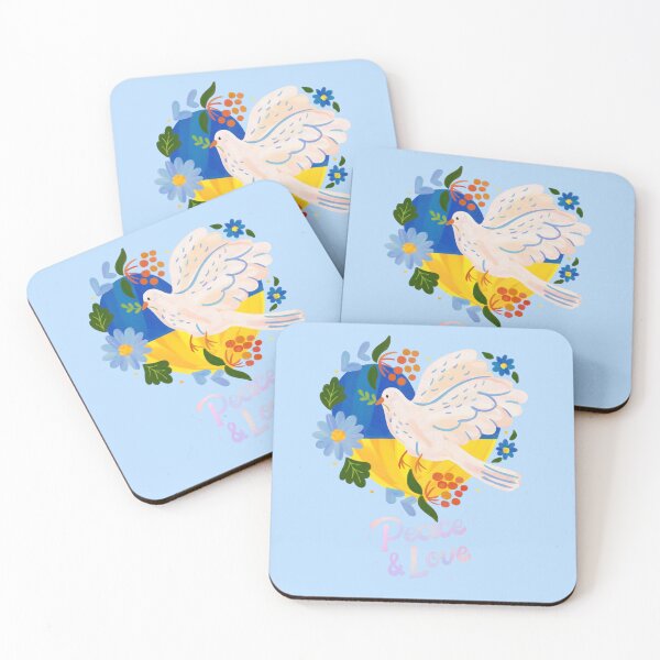 Item preview, Peace and Love White Dove Floral Design designed and sold by NikBrin Prevail .