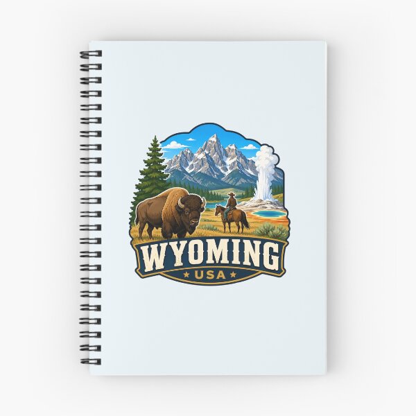 Item preview, Wyoming - Yellowstone, Bison and Grand Teton designed and sold by Myra365Art.
