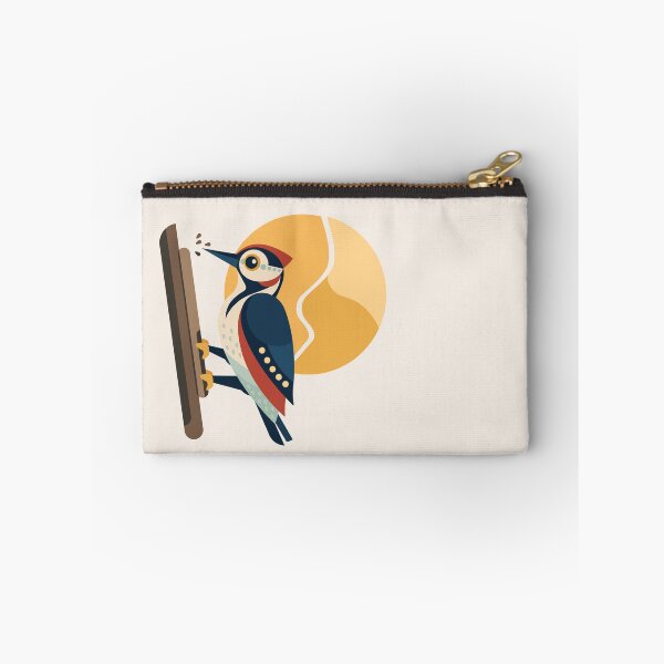 Item preview, Sunrise Woodpecker | Modern Geometric Bird Art designed and sold by Lucy Cooper.