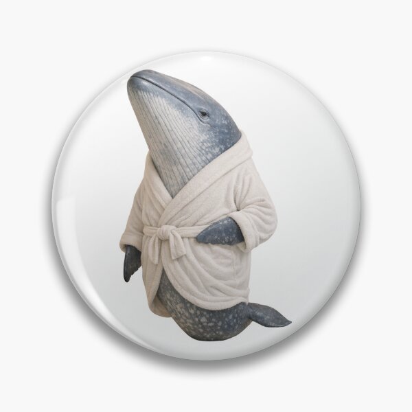 Item preview, Plush Bathrobe Blue Whale designed and sold by Sillytoe.