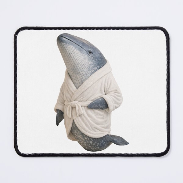 Item preview, Plush Bathrobe Blue Whale designed and sold by Sillytoe.