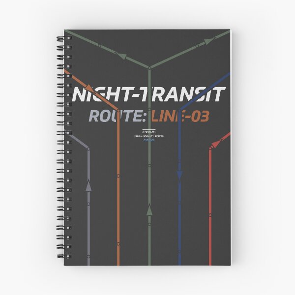 Item preview, Night Transit System Map - Route Line 03 |  Isometric Schematic designed and sold by KozbiDesign.