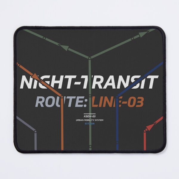 Item preview, Night Transit System Map - Route Line 03 |  Isometric Schematic designed and sold by KozbiDesign.