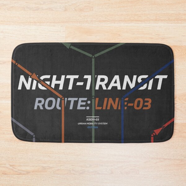 Item preview, Night Transit System Map - Route Line 03 |  Isometric Schematic designed and sold by KozbiDesign.