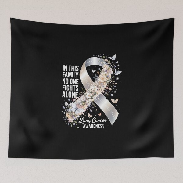 Item preview, In This Family No One Fights Alone – Lung Cancer Awareness. designed and sold by jkrphoto.