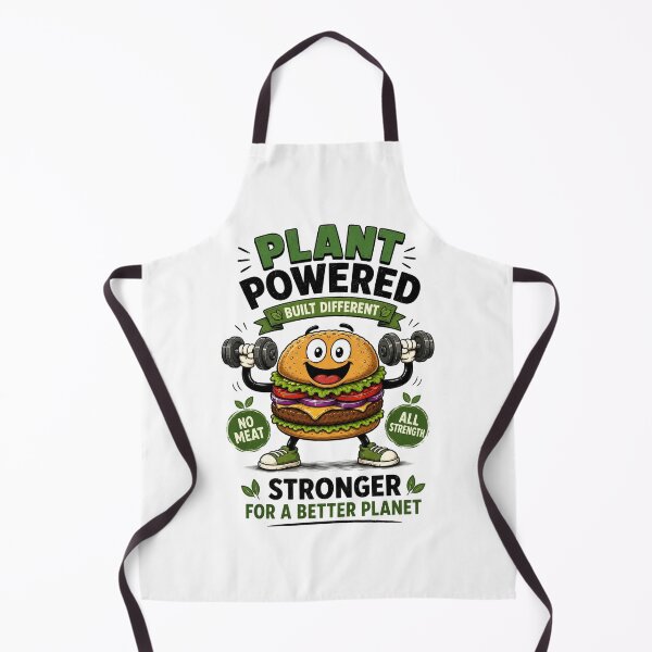 Item preview, Plant Powered Built Different Vegan Burger Fitness Design. designed and sold by The-T-In-Retro.