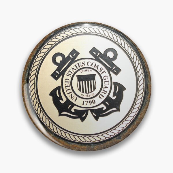 Item preview, US Coast Guard Emblem on Stone designed and sold by Cynthia48.