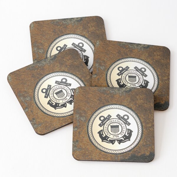Item preview, US Coast Guard Emblem on Stone designed and sold by Cynthia48.