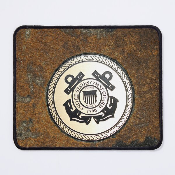 Item preview, US Coast Guard Emblem on Stone designed and sold by Cynthia48.