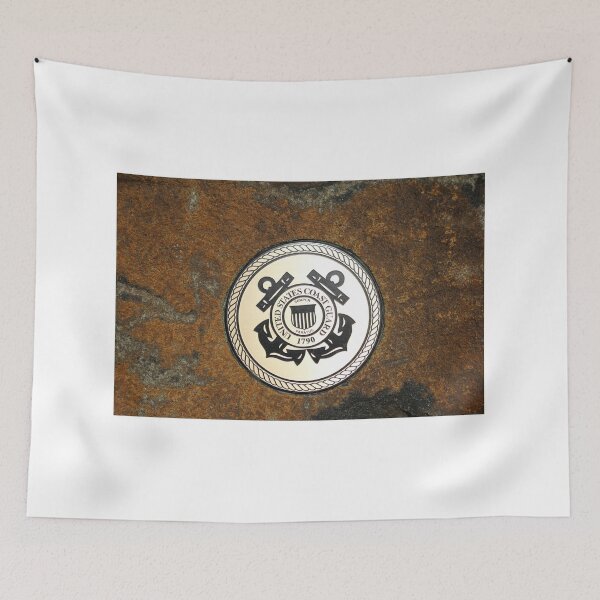 Item preview, US Coast Guard Emblem on Stone designed and sold by Cynthia48.