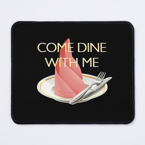 Item preview, Come Dine With Me (on Black) designed and sold by PawsitiveMum3.