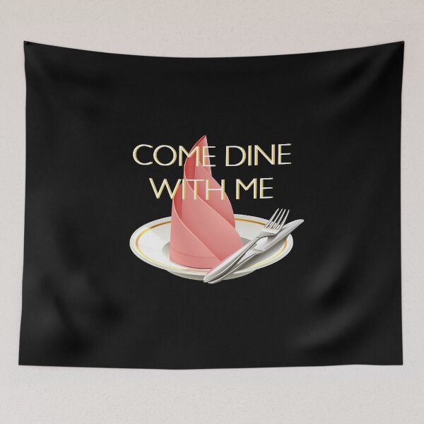 Item preview, Come Dine With Me (on Black) designed and sold by PawsitiveMum3.
