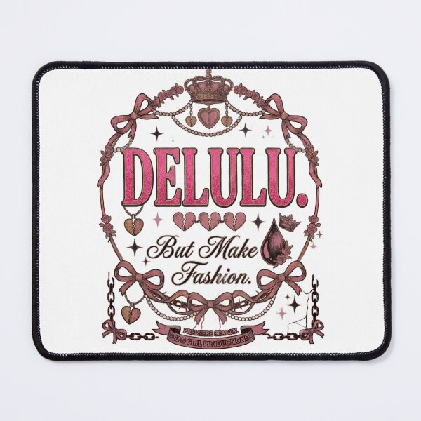 Item preview, Delulu But Make It Fashion Pink Glitter Coquette Design designed and sold by InkroarCo.