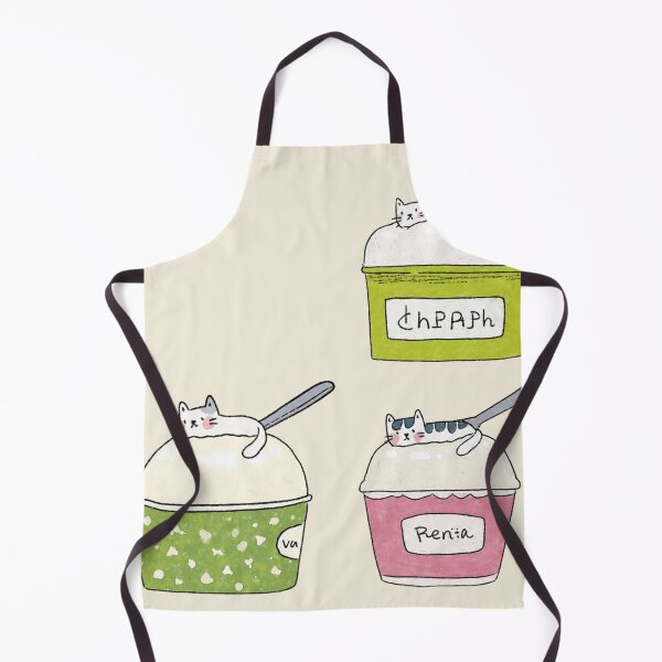 Item preview, Sleepy Cat Ice Cream Illustration designed and sold by bosamji.