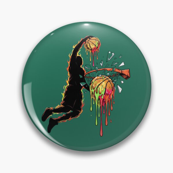 Item preview, Shatter the Rim Melting Drip Dunk Basketball Design designed and sold by CourtVibe.