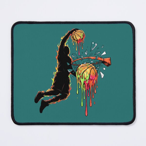 Item preview, Shatter the Rim Melting Drip Dunk Basketball Design designed and sold by CourtVibe.