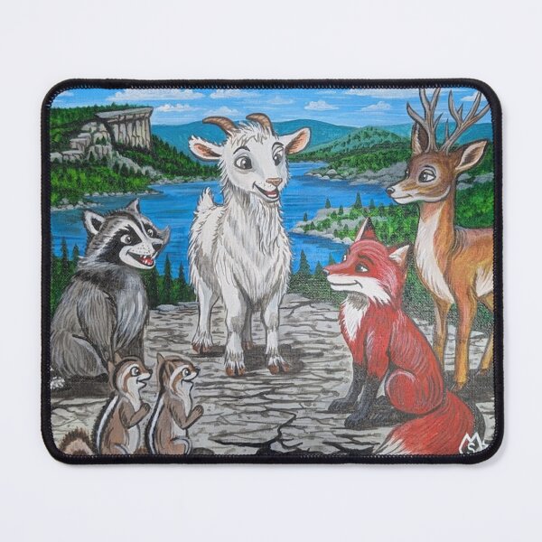 Item preview, CRISCO meets some other animals at the lake designed and sold by Matt Starr Fine Art .