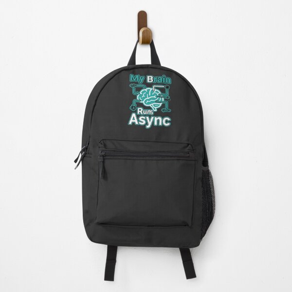 Item preview, My Brain Runs Async Funny Developer Gift Programming Humor Design designed and sold by Ixnor.