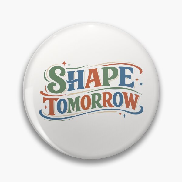 Item preview, Shape Tomorrow Retro Lettering – Motivational Gift designed and sold by stylishdzign.