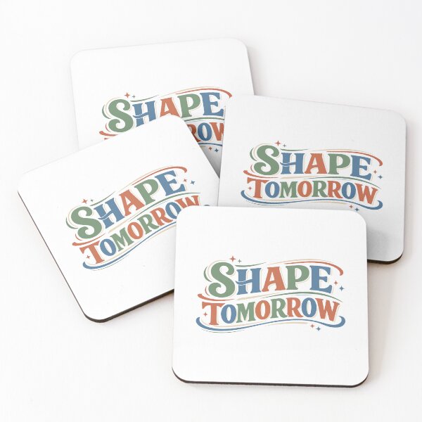 Artikelvorschau, Shape Tomorrow Retro-Schriftzug – Motivationsgeschenk entworfen und verkauft von stylishdzign.