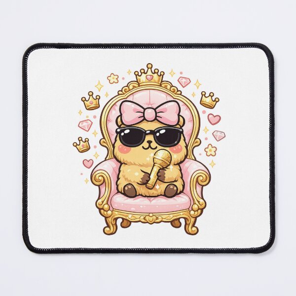 Item preview, Jennie Superstar Vibes Cute Kawaii Capybara Queen Design designed and sold by NovaMoodCo.