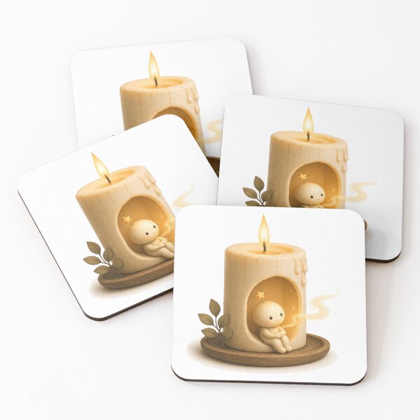 Item preview, A Little Light for You – Cute Candle Companion designed and sold by Digital Culture Studio.