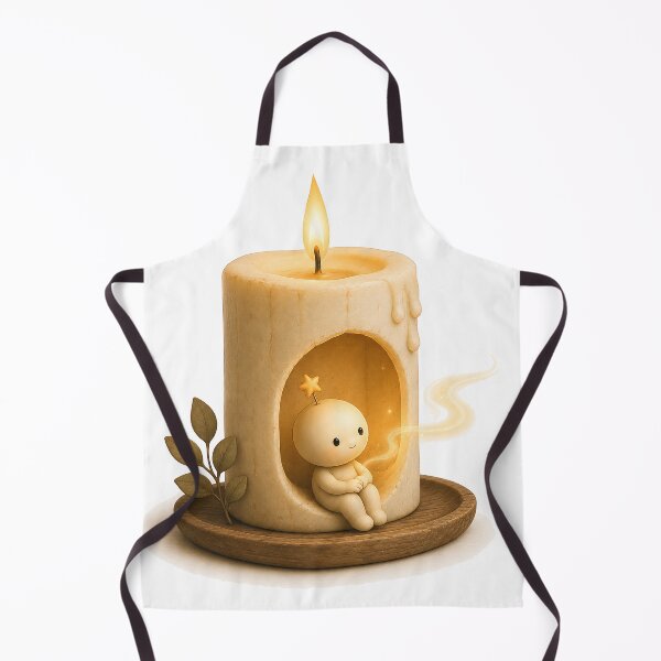 Item preview, A Little Light for You – Cute Candle Companion designed and sold by Digital Culture Studio.
