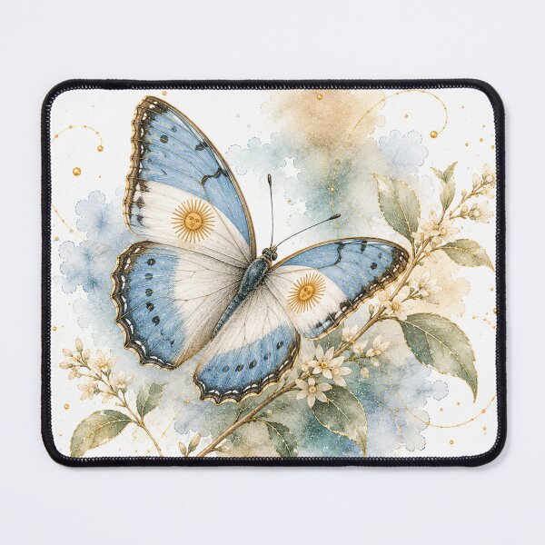 Item preview, Argentine Flag Butterfly – Light Blue and White Beauty designed and sold by Esencia Argentina.