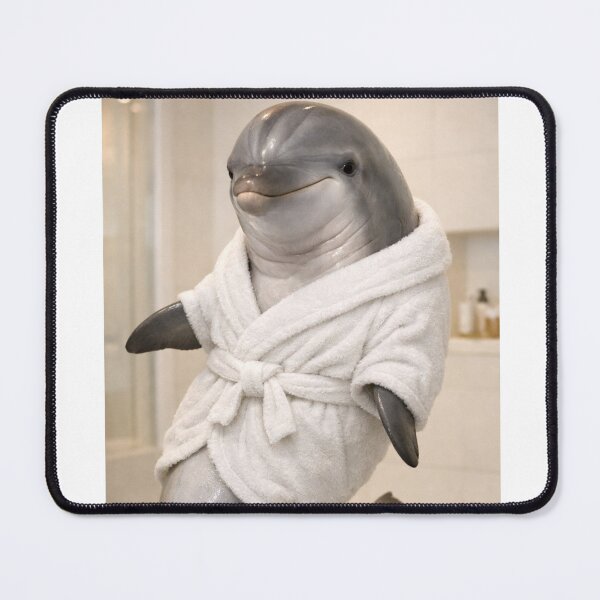 Item preview, Cozy Bathrobe Bottlenose Dolphin designed and sold by Sillytoe.