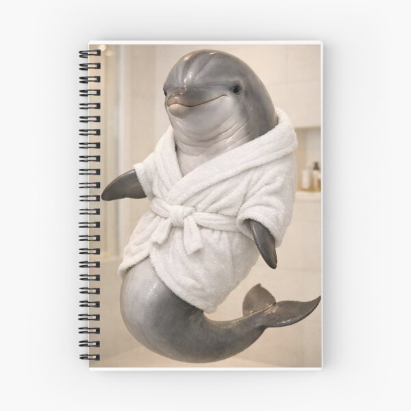 Item preview, Cozy Bathrobe Bottlenose Dolphin designed and sold by Sillytoe.