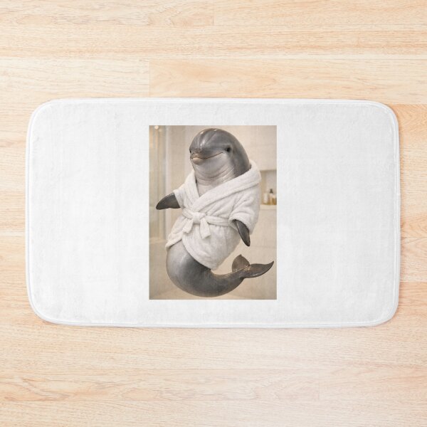 Item preview, Cozy Bathrobe Bottlenose Dolphin designed and sold by Sillytoe.