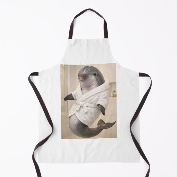 Item preview, Cozy Bathrobe Bottlenose Dolphin designed and sold by Sillytoe.