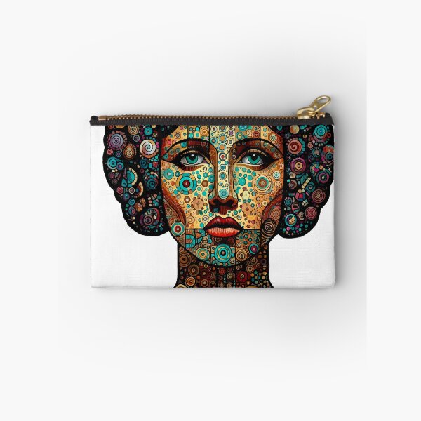 Item preview, Space Princess — Klimt Dotwork Mosaic Portrait | Cosmic Circle Art Fan Art designed and sold by  Ojo de Lilith.