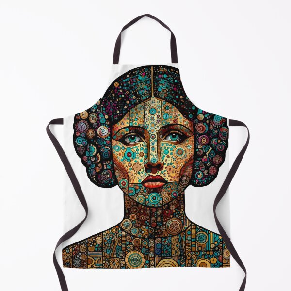 Item preview, Space Princess — Klimt Dotwork Mosaic Portrait | Cosmic Circle Art Fan Art designed and sold by Ojo de Lilith.