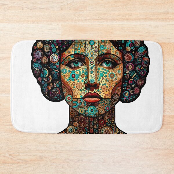Item preview, Space Princess — Klimt Dotwork Mosaic Portrait | Cosmic Circle Art Fan Art designed and sold by  Ojo de Lilith.