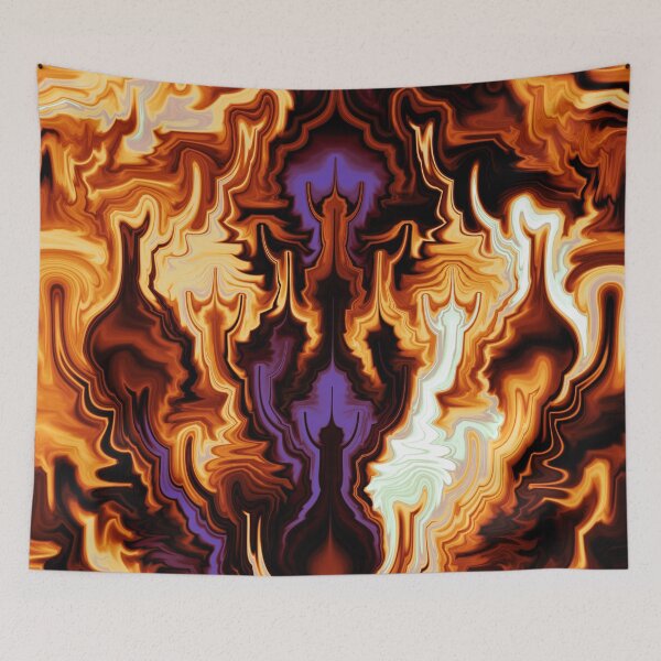 Item preview, Blazing Flamberge Fire Spirit Abstract Fractal designed and sold by pinkal.