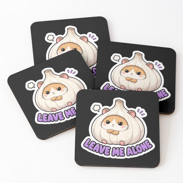 Item preview, Leave Me Alone Cute Garlic Hamster Funny Meme designed and sold by RareVisuals.