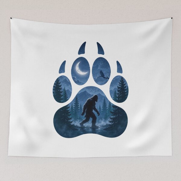 Item preview, Bigfoot Bear Paw Night designed and sold by DariaOltes.