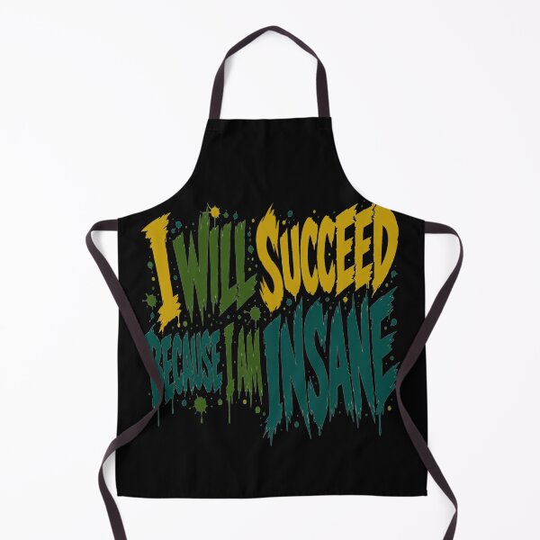 Item preview, I Will Succeed Because I Am Insane Grunge Drip Typography Frog Meme Humor Gift for Meme Lovers designed and sold by Nightarel.