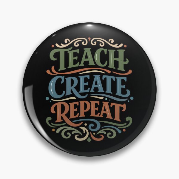 Item preview, Teach Create Repeat Decorative Lettering – Teacher Gift designed and sold by stylishdzign.